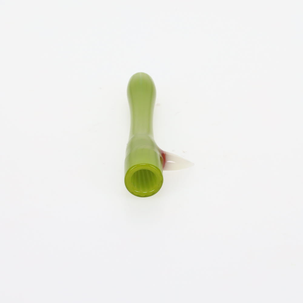 Addison Hanna Glass Green Snaggletooth Chillum