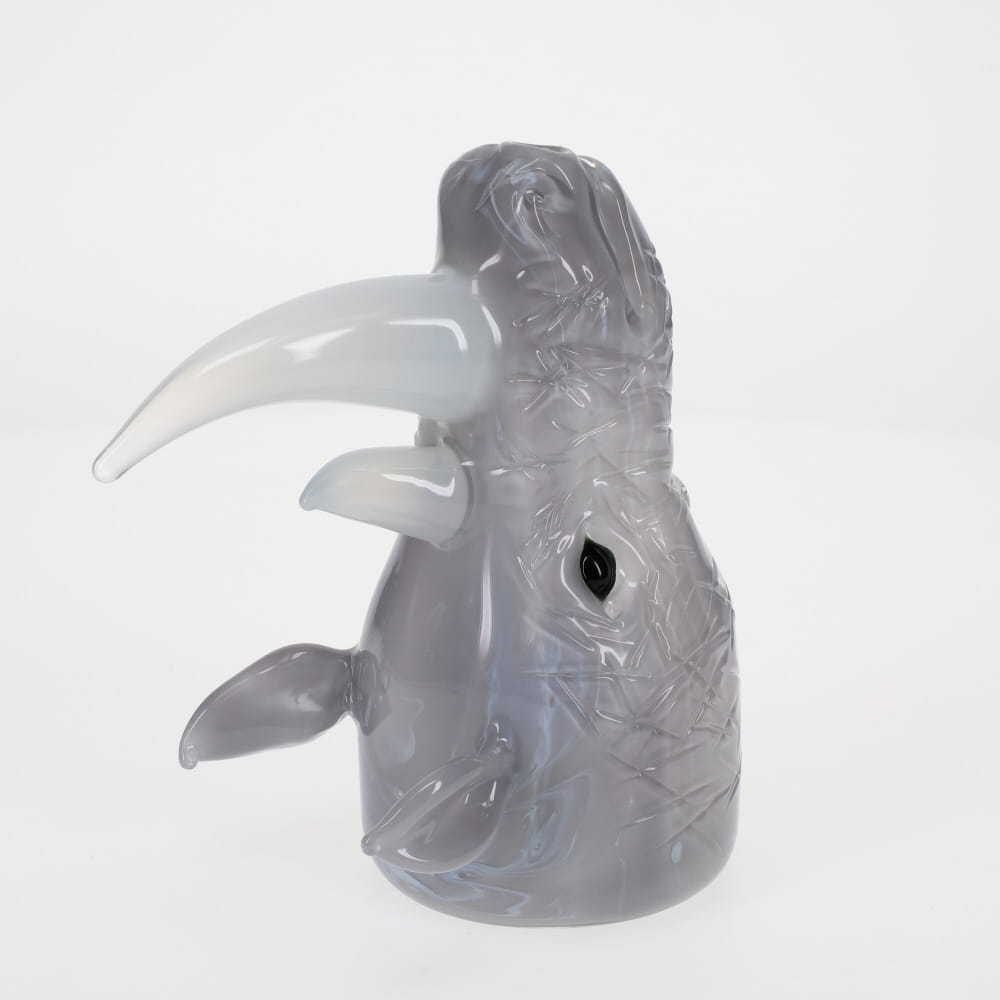 Addison Hanna Glass Grey Rhino Bubbler