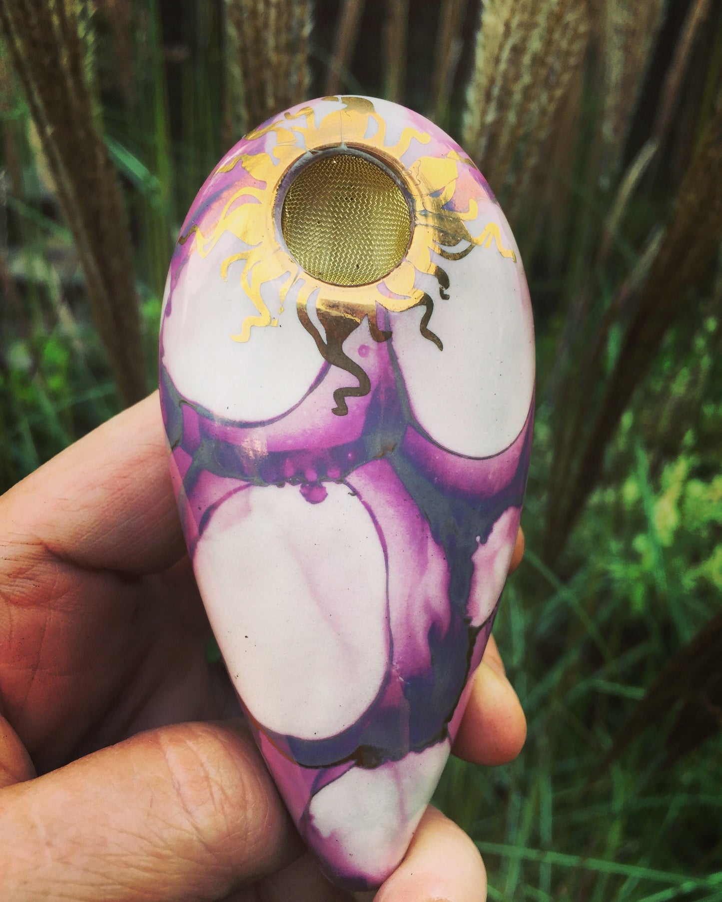 Ancient Creations Oval Hand Pipe