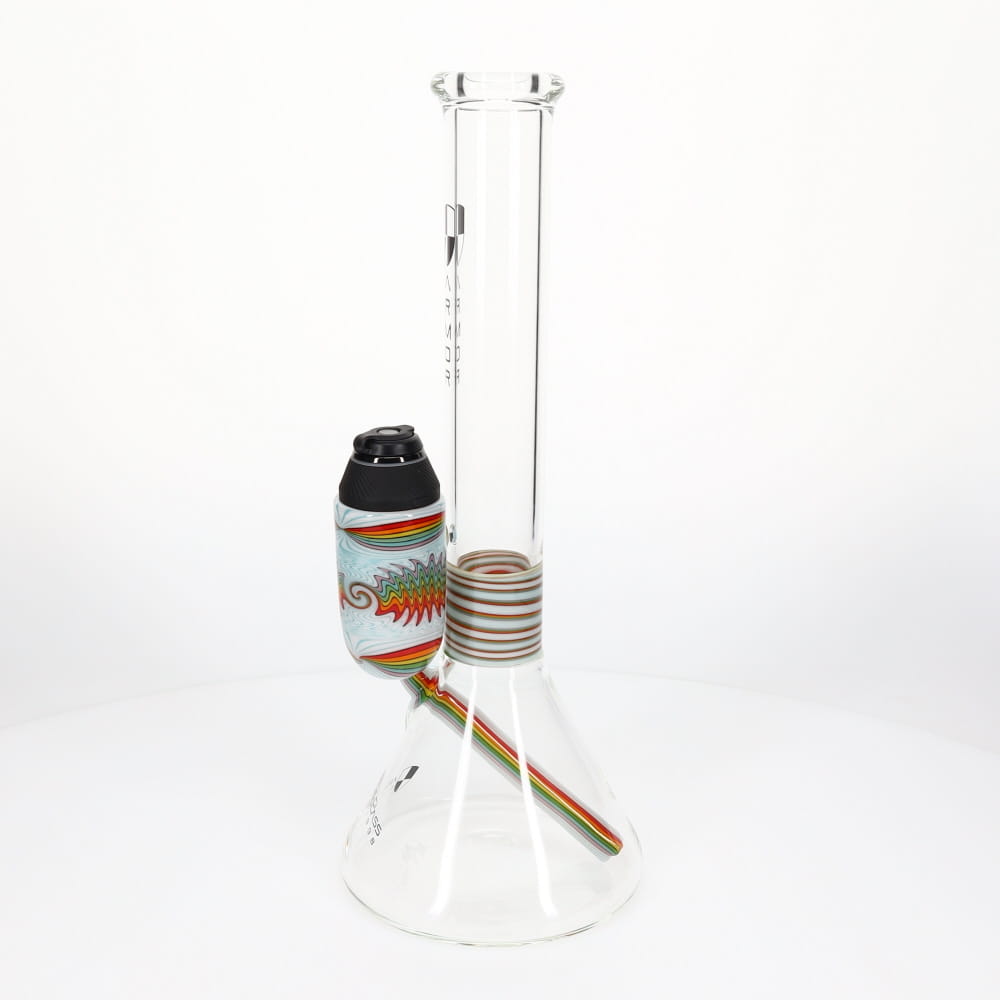 Armor Glass Rainbow & White Wig Wag Proxy 50mm Beaker