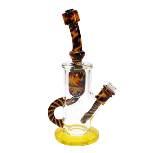 Augy Glass Yellow Red Black Linework Incycler