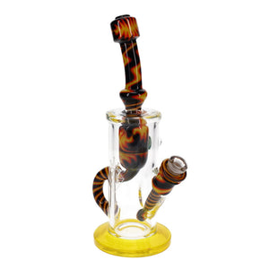 Augy Glass Yellow Red Black Linework Incycler