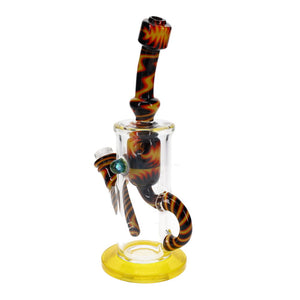 Augy Glass Yellow Red Black Linework Incycler
