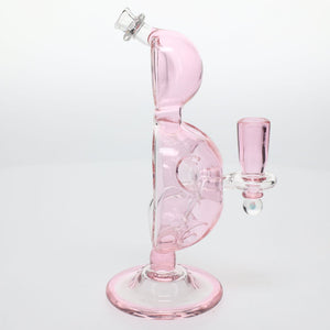 BK Glass Bros Pink Dome Hole Bubbler