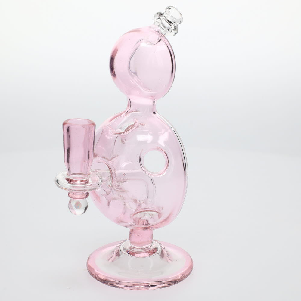 BK Glass Bros Pink Dome Hole Bubbler