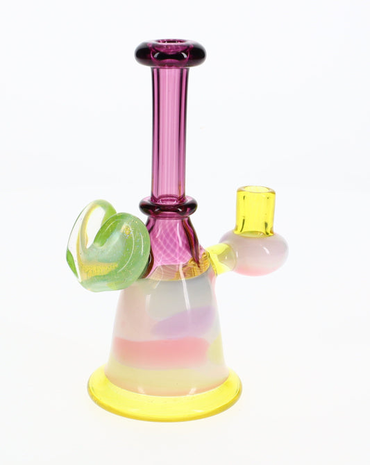 Bambi Glass Cotton Candy Mini Bubbler #7