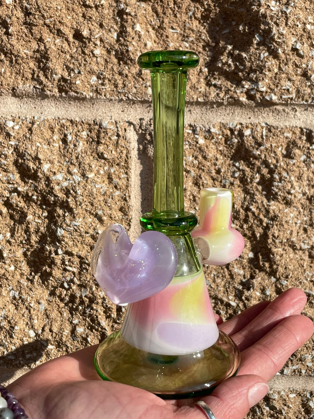 Bambi Glass Cotton Candy Mini Bubbler #9