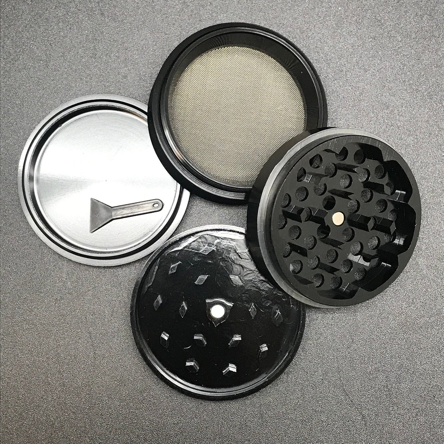 Black 2.5" 4 Piece Grinder