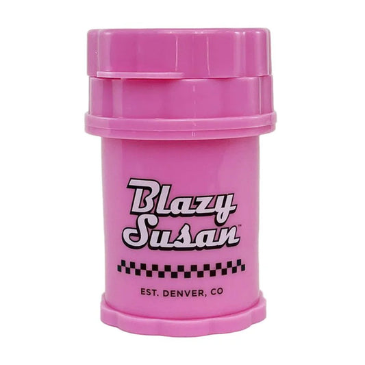 Blazy Susan Large 4-Piece Pink Herb Saver Grinder