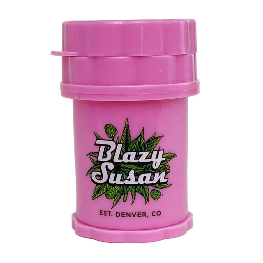 Blazy Susan Large 4-Piece Pink Herb Saver Grinder