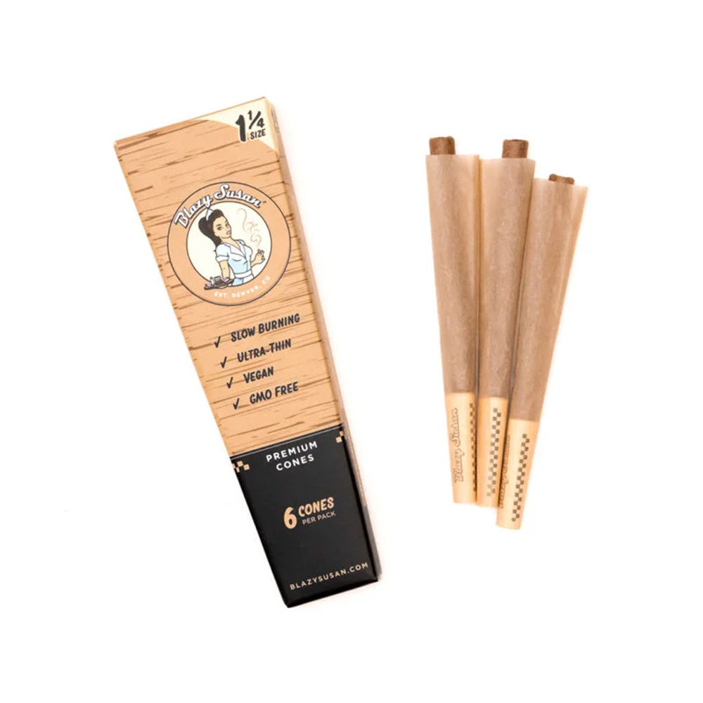 Blazy Susan Unbleached Cone 1.25 - 6 Pack