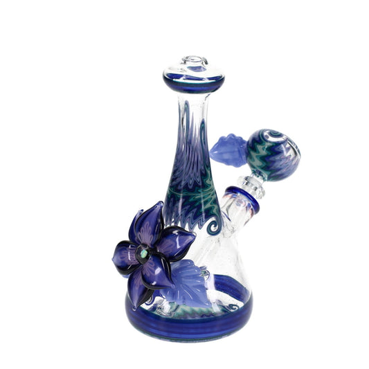 Blossom Glass Small Purple Flower Rig