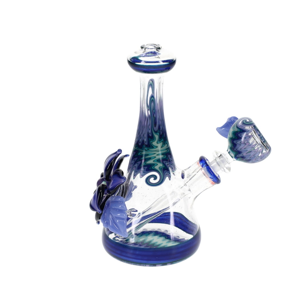 Blossom Glass Small Purple Flower Rig