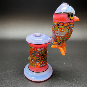 Shackman Glass x Burtoni Glass Collab Murine Tile Owl Bubble