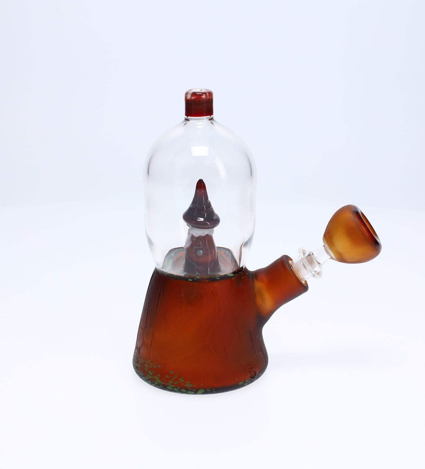 Chad G Glass Red Wizard Dome Mini Tube