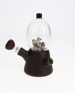 Chad G Glass Squirrel Hoarding Nuts Dome Water Pipe