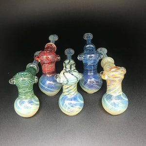 Clayball Glass Wrap and Rake Hammer Bubbler