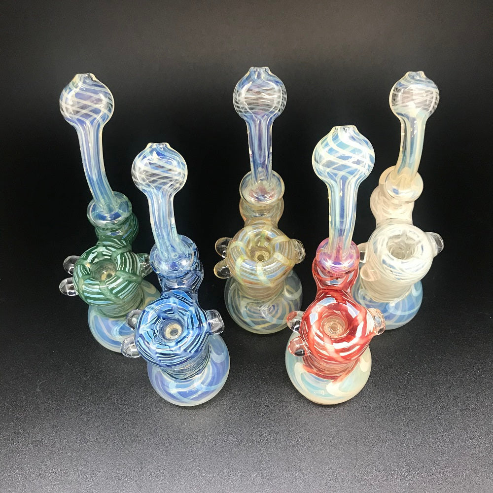 Clayball Glass Wrap and Rake Sherlock Bubbler