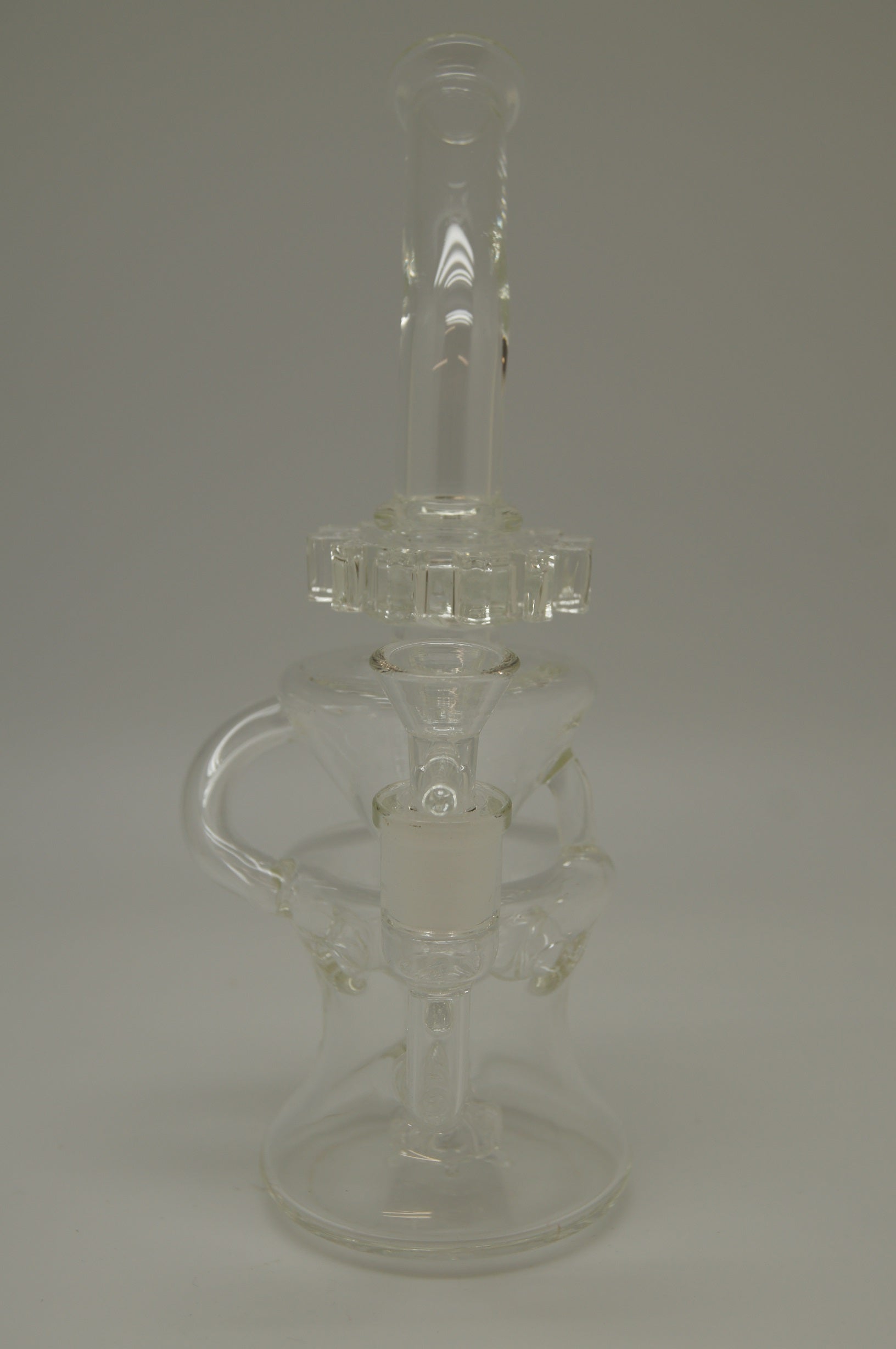 Clear Recycler with Cog Spinner Bubbler 