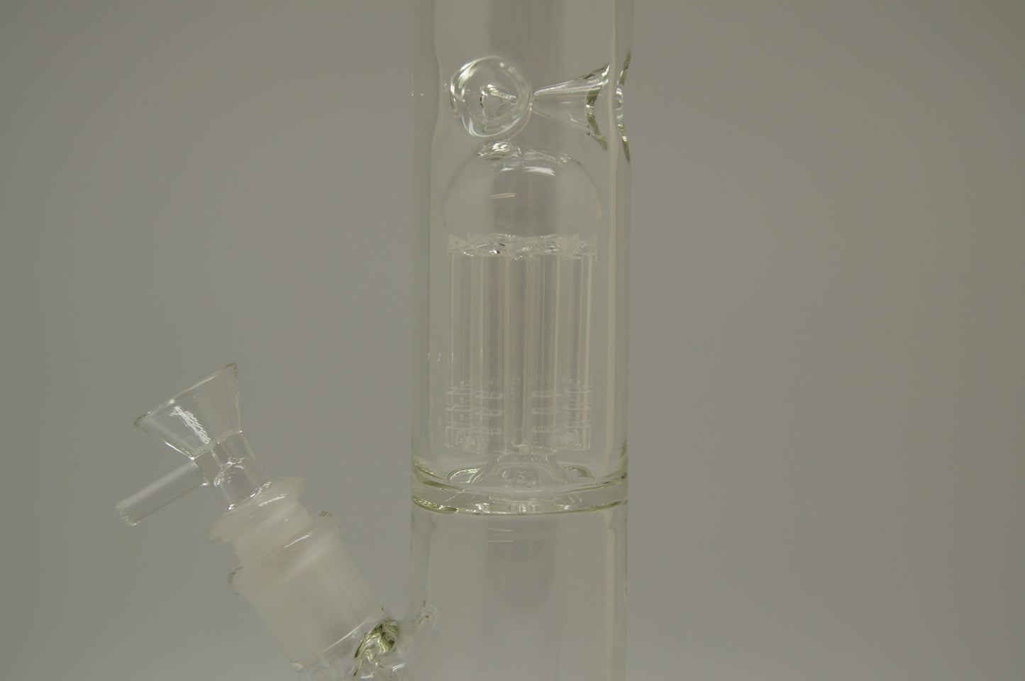 Clear Single Tree Perc 16" Straight Tube Water Pipe