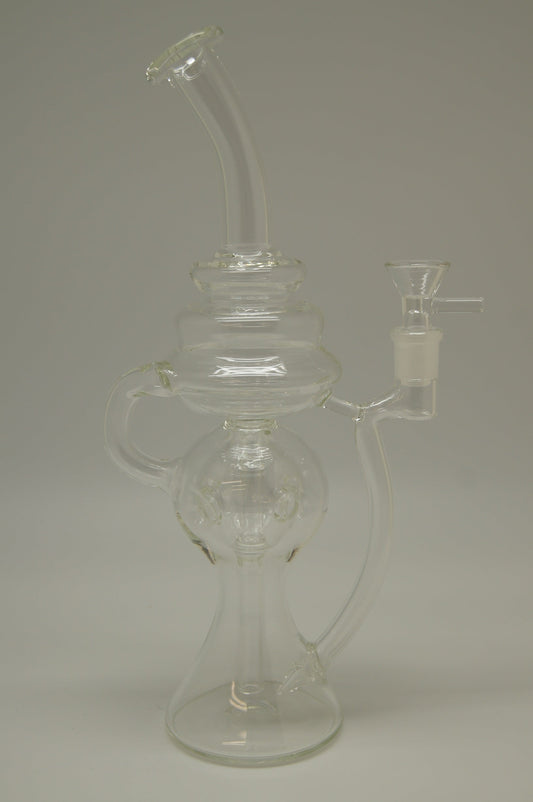 Clear Swiss Perc Tornado Bubbler