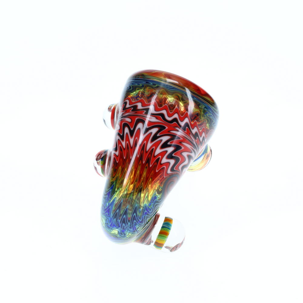 Cowboy Glass Full Color Wig Wag Sherlock-Rainbow Red