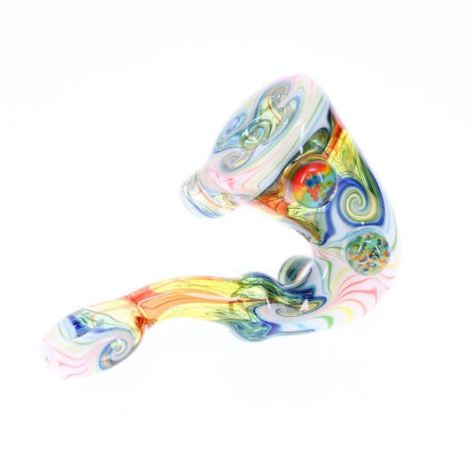 Cowboy Glass Full Linework Sherlock-Rainbow White