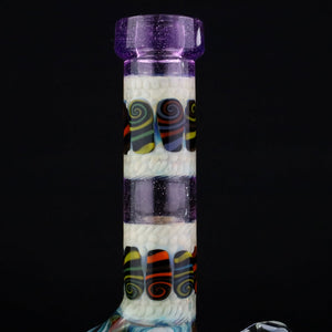 Chunk Glass X Cowboy Glass X McDaniel Glass Blue Swirl Millie Bubbler