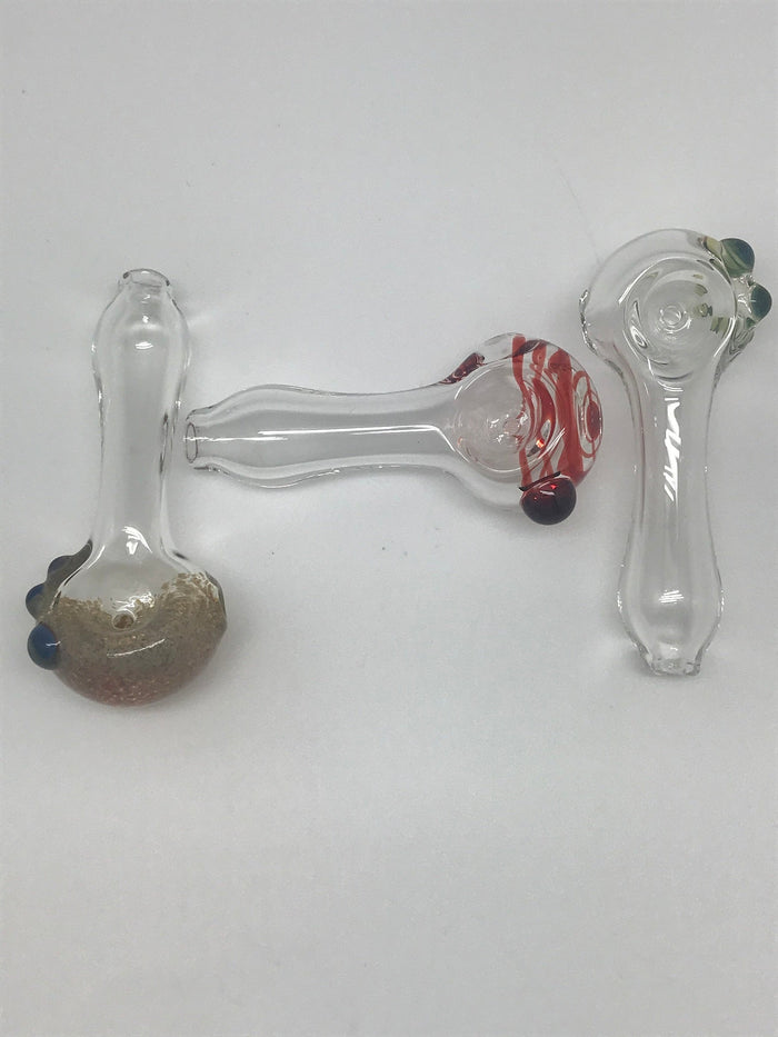 Cy Glassworks Clear Color Cap Pipe