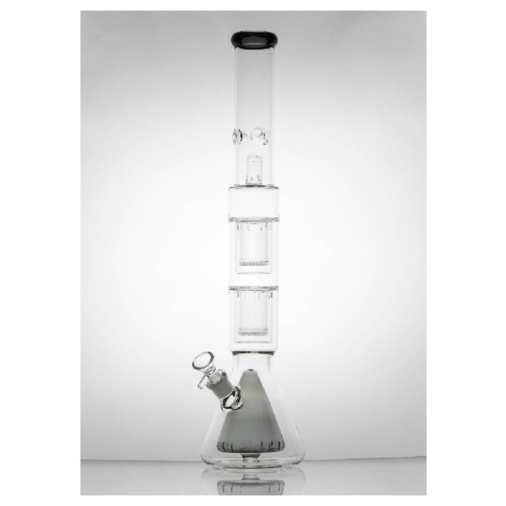 Dual Inverted Showerhead with Pyramid Perc Water Pipe