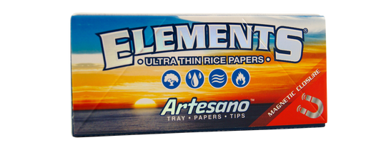 ELEMENTS® Aartesano King Size Slim Ultra Thin Rice Rolling Papers