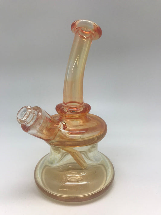 ET Glass Gold Fume Stem Beaker