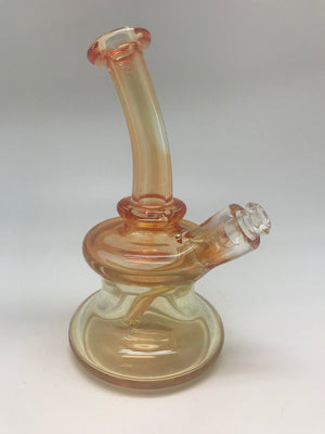 ET Glass Gold Fume Stem Beaker