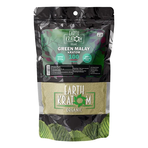 Earth Kratom Green Malay - 100g Powder
