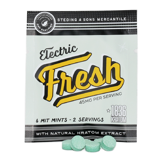 1836 Kratom Mints Electric Fresh 45mg - 6ct SALE