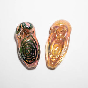 Flat Body Spiral Fumed Hand Pipe