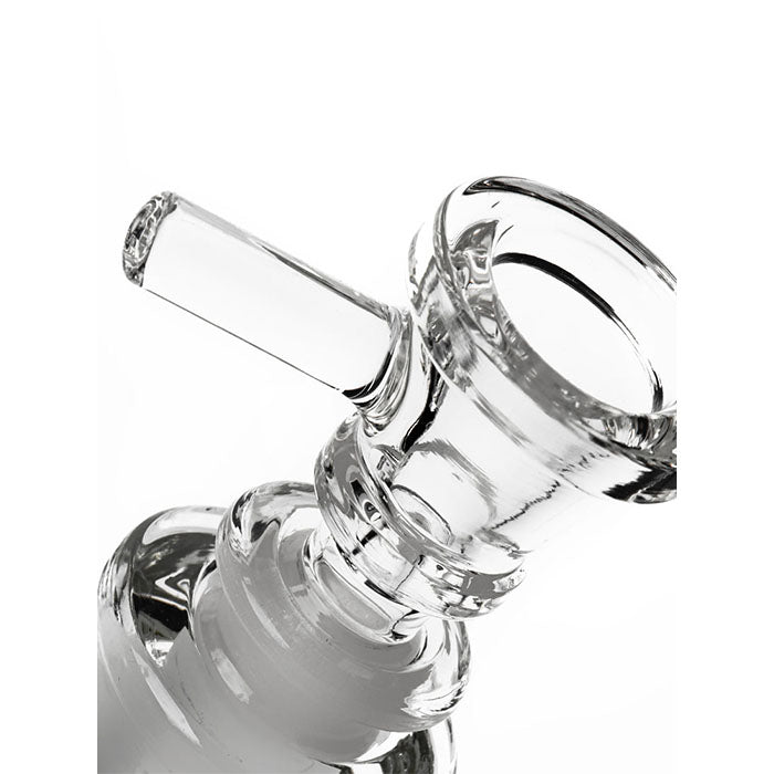 Gear Premium 12" 7mm Sidekick Beaker Waterpipe w/ Lighter - Clear