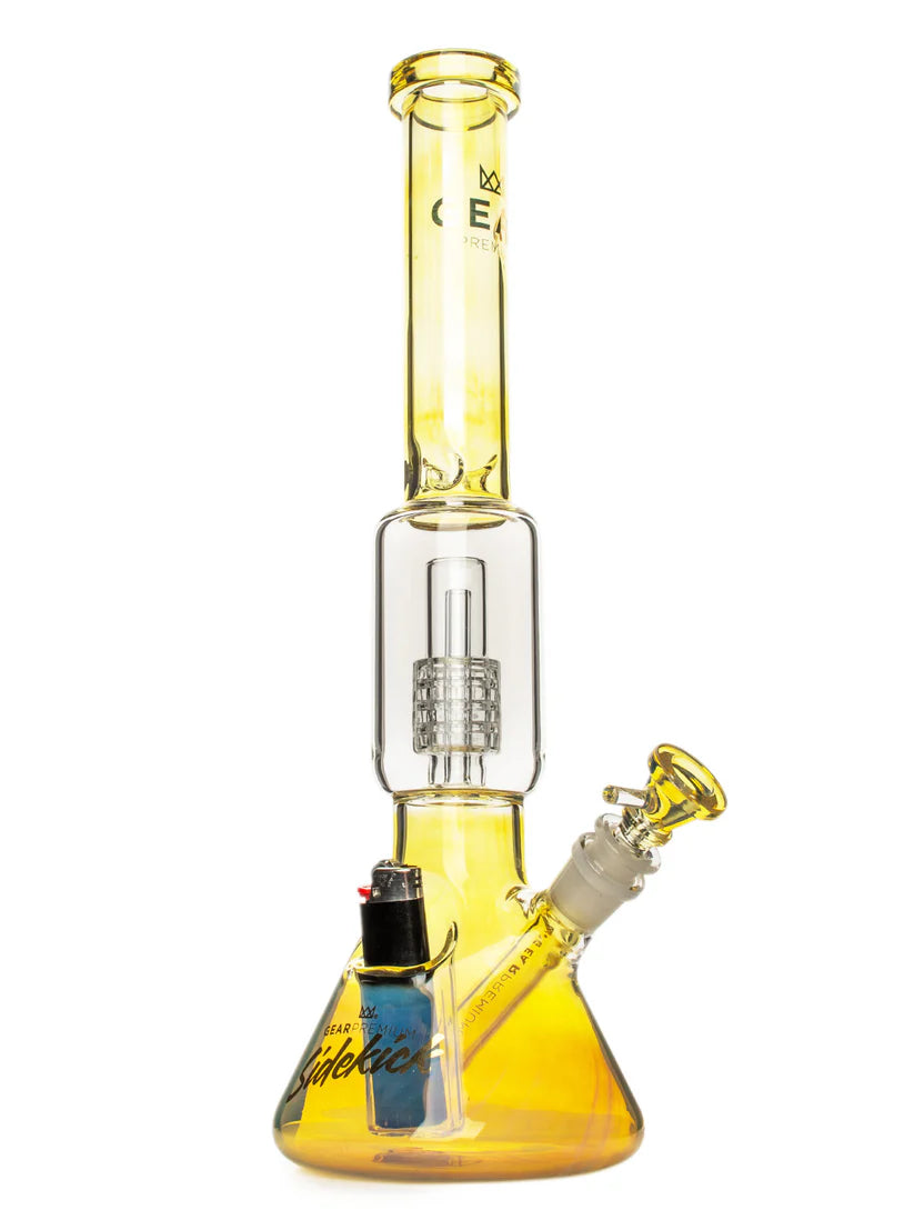 Gear Premium 15.5" Sidekick Boost Beaker Waterpipe w/ Lighter - Assorted Colors