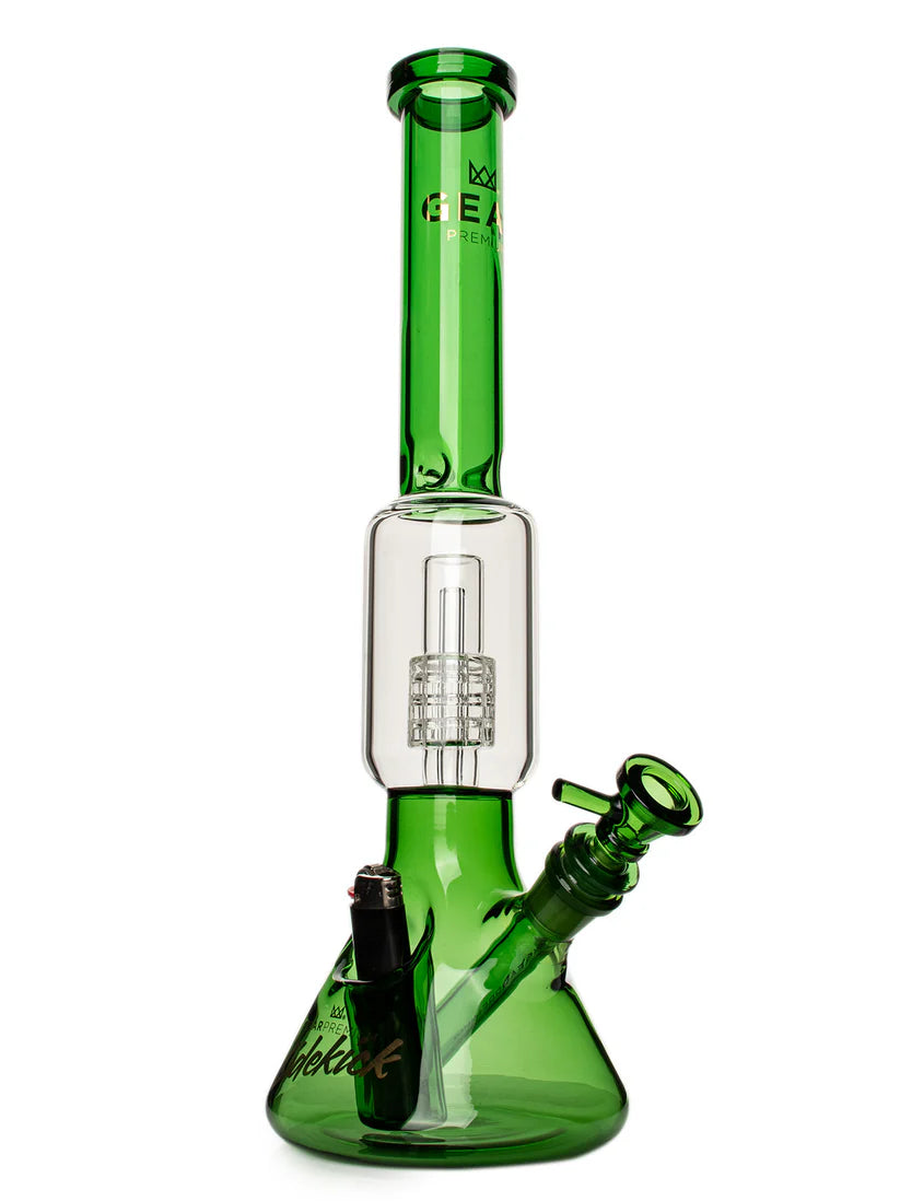 Gear Premium 15.5" Sidekick Boost Beaker Waterpipe w/ Lighter - Assorted Colors