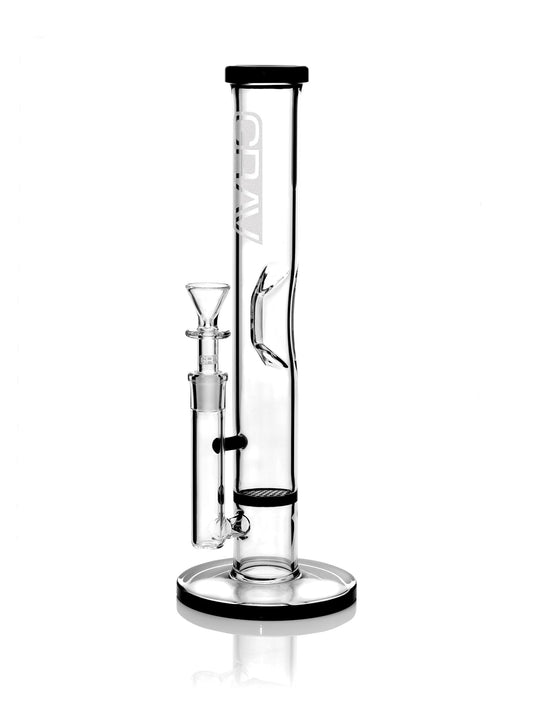 GRAV® Medium Straight Base With Disc Water Pipe