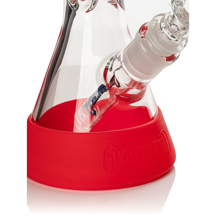 Grateful Dead x Gear Premium 10" Steal Your Face Beaker Water Pipe with Silicone Base