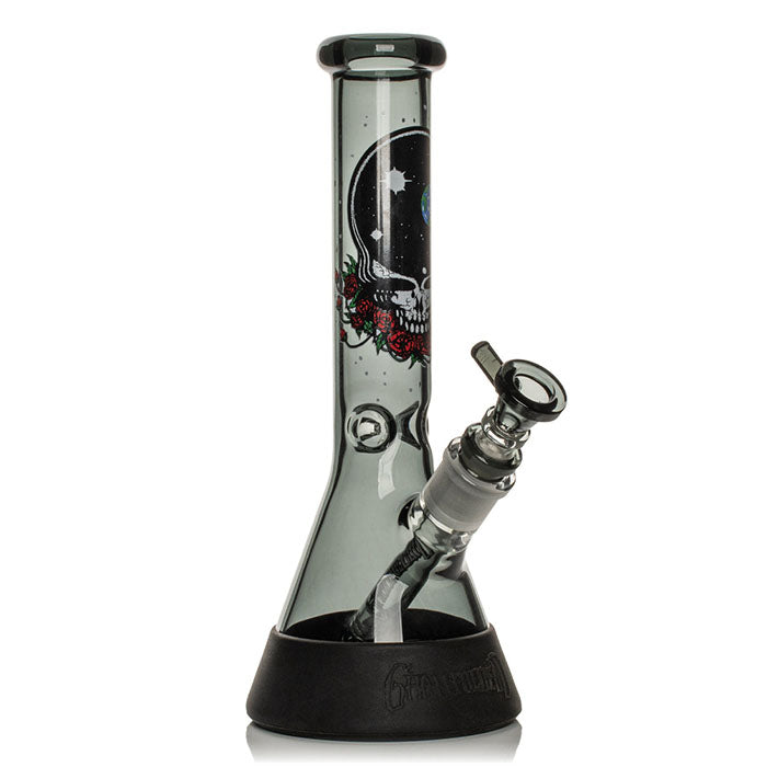Grateful Dead x Gear Premium 10" Space Your Face Beaker Water Pipe with Silicone Base