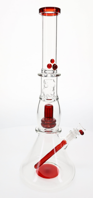 Geo's Glass Mega Double Hitter Color Beaker