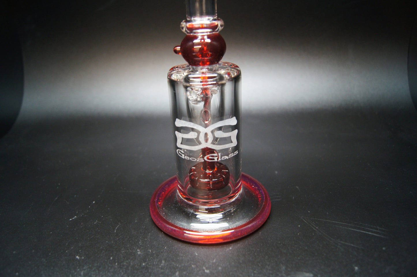 Geos Glass Pomegranate Incycler Bubbler