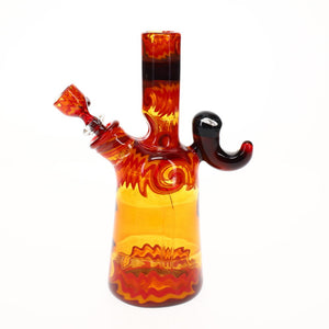 Gladstone Glass Fire Wig Wag Mini Tube