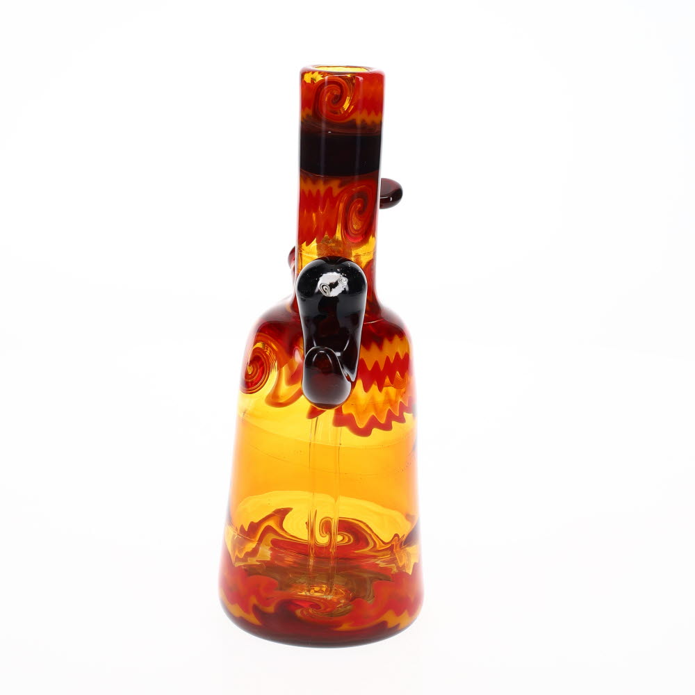 Gladstone Glass Fire Wig Wag Mini Tube