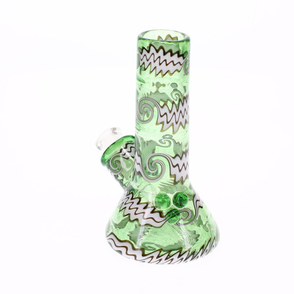 Gladstone Glass Wigwag Worked Mini Tube