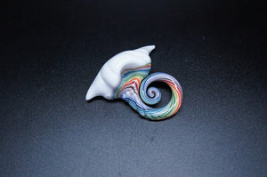 HAHA Glass Cloud Bowl Rainbow Swirl Pipe