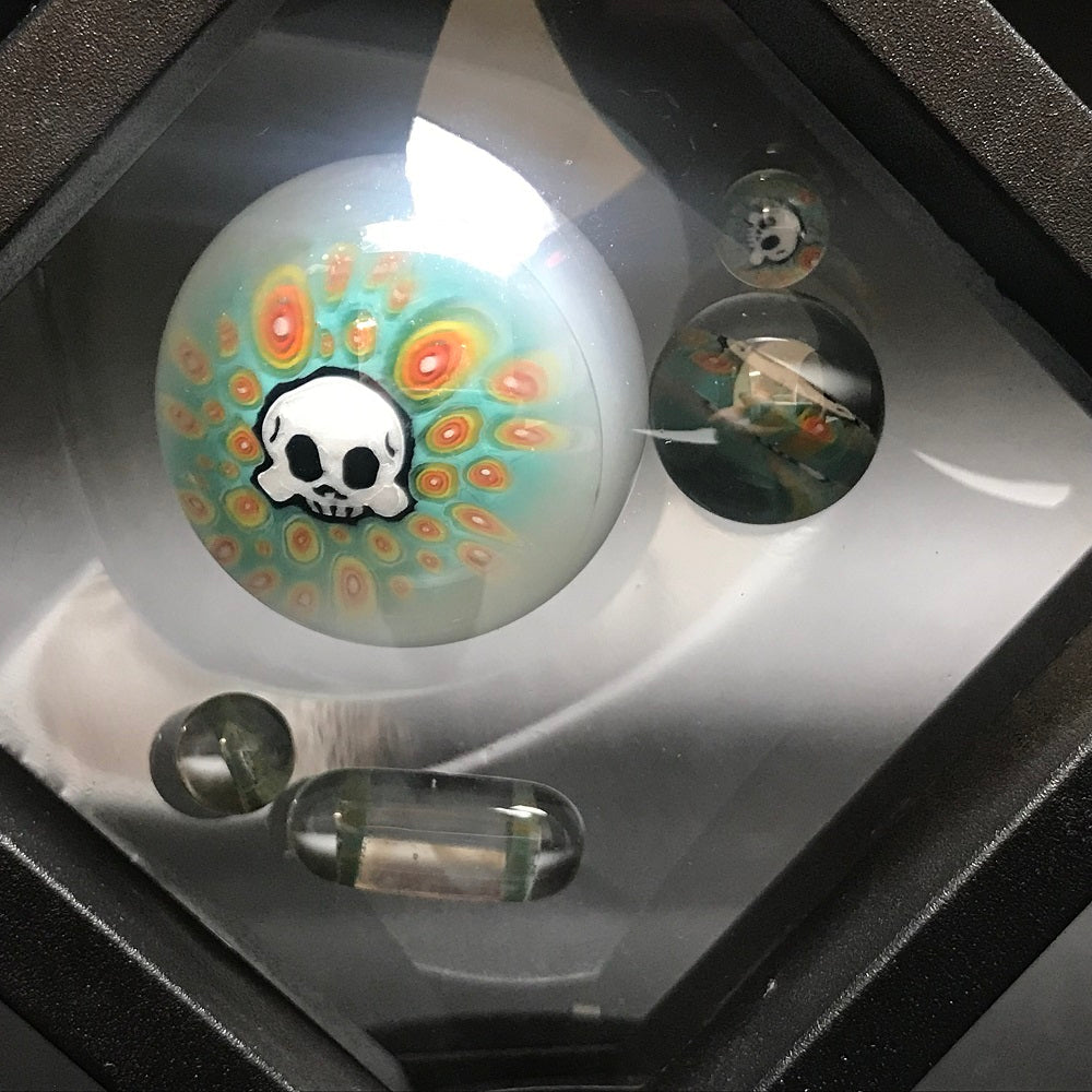 Hendy Glass Skull Slurper Combo Set - UV