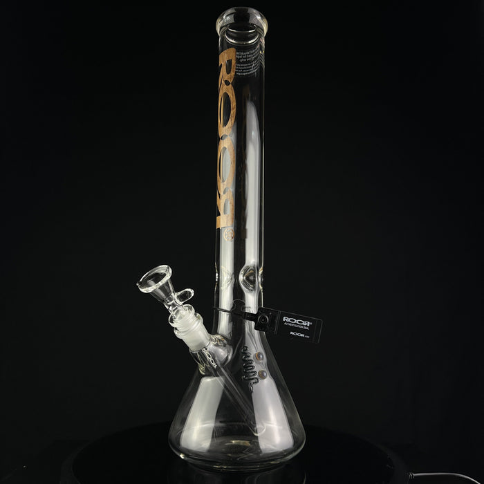 Roor 18" Woodgrain Logo Beaker